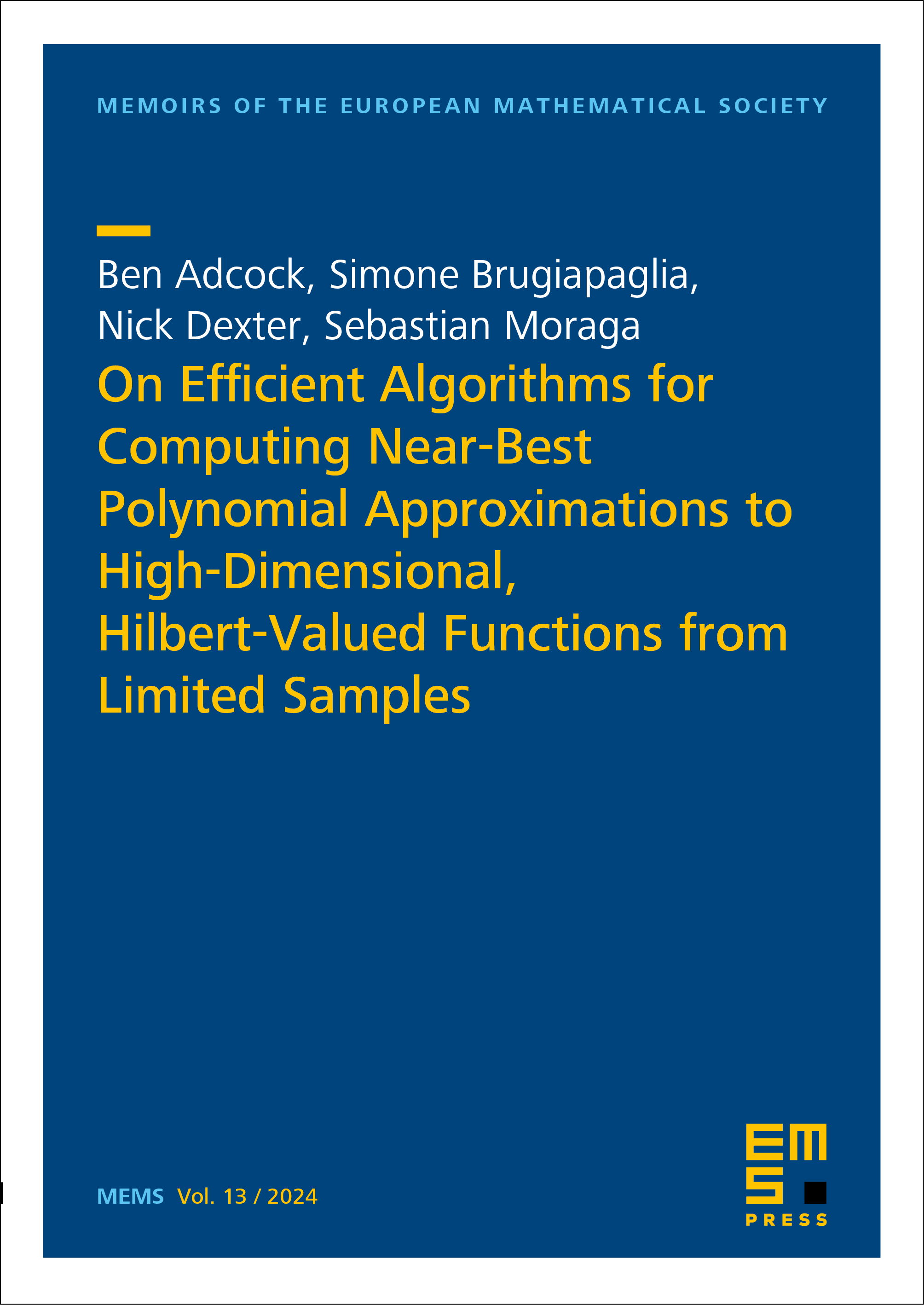 On Efficient Algorithms for Computing Near-Best Polynomial Approximations to High-Dimensional, Hilbert-Valued Functions from Limited Samples cover