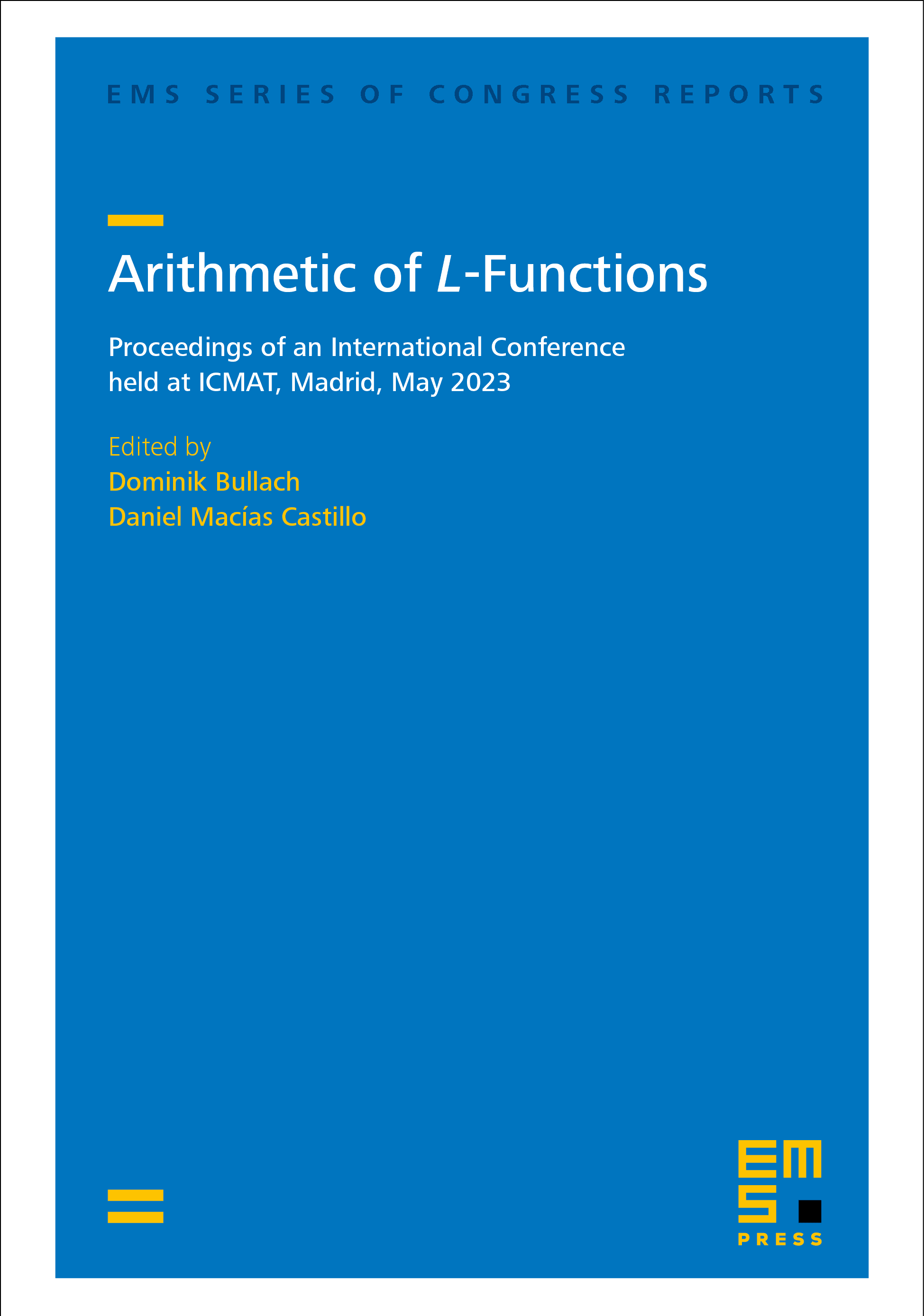 Arithmetic of L-Functions cover