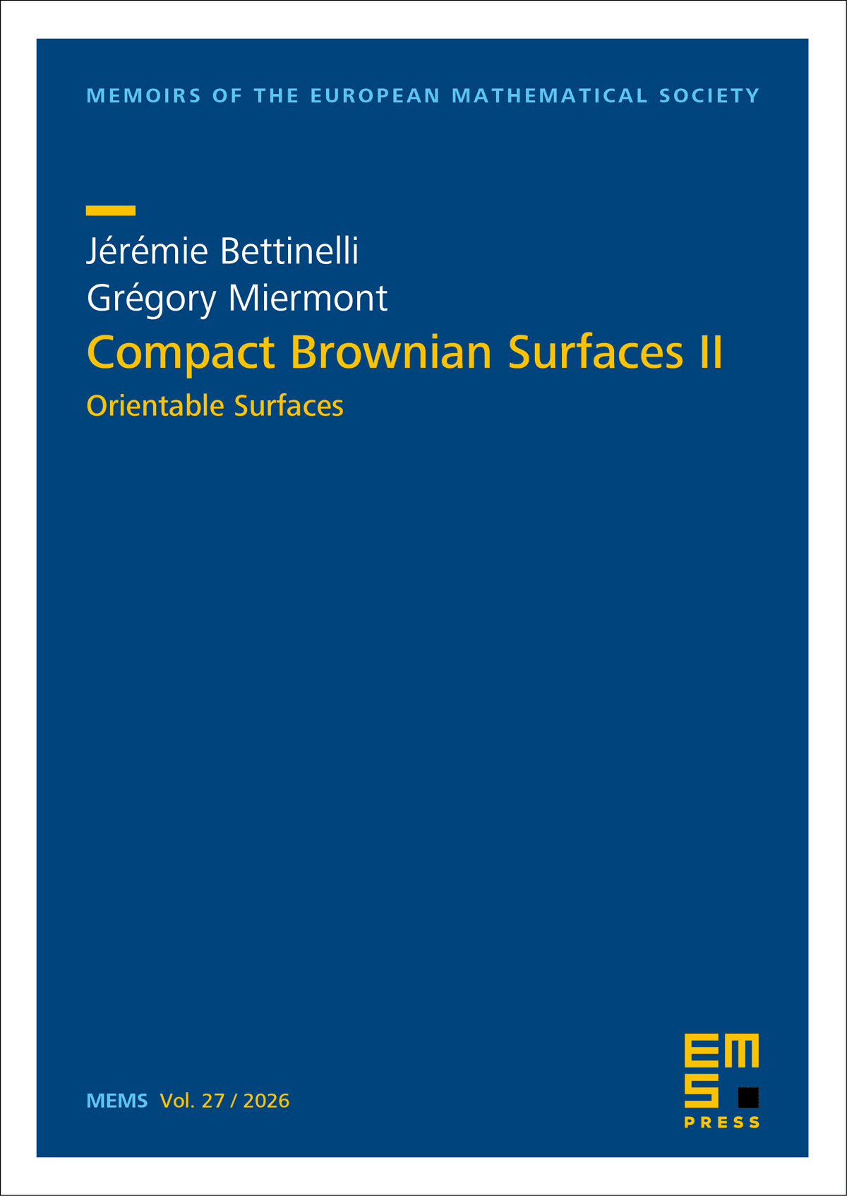 Compact Brownian Surfaces II cover