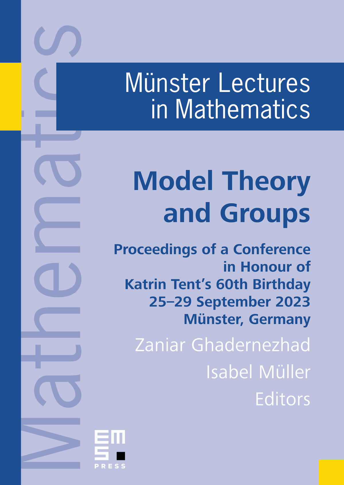 Model Theory and Groups cover