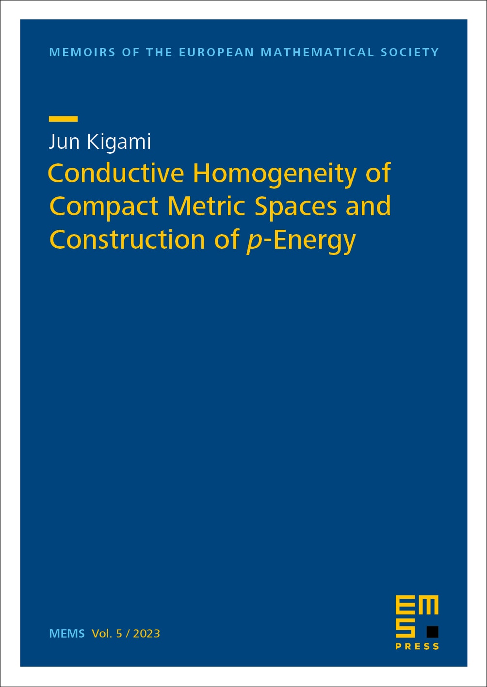 Conductive Homogeneity of Compact Metric Spaces and Construction of 𝑝-Energy cover