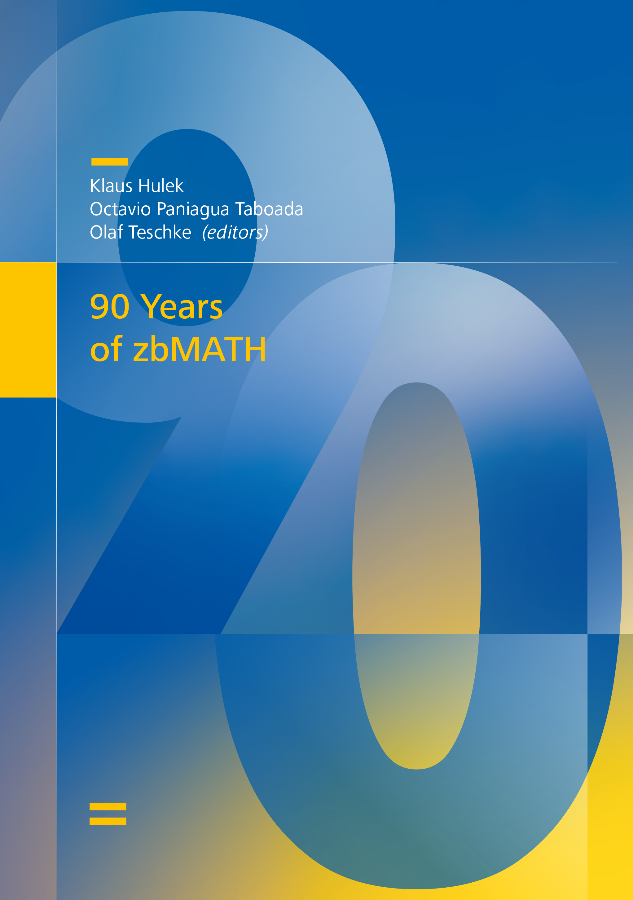 90 Years of zbMATH cover
