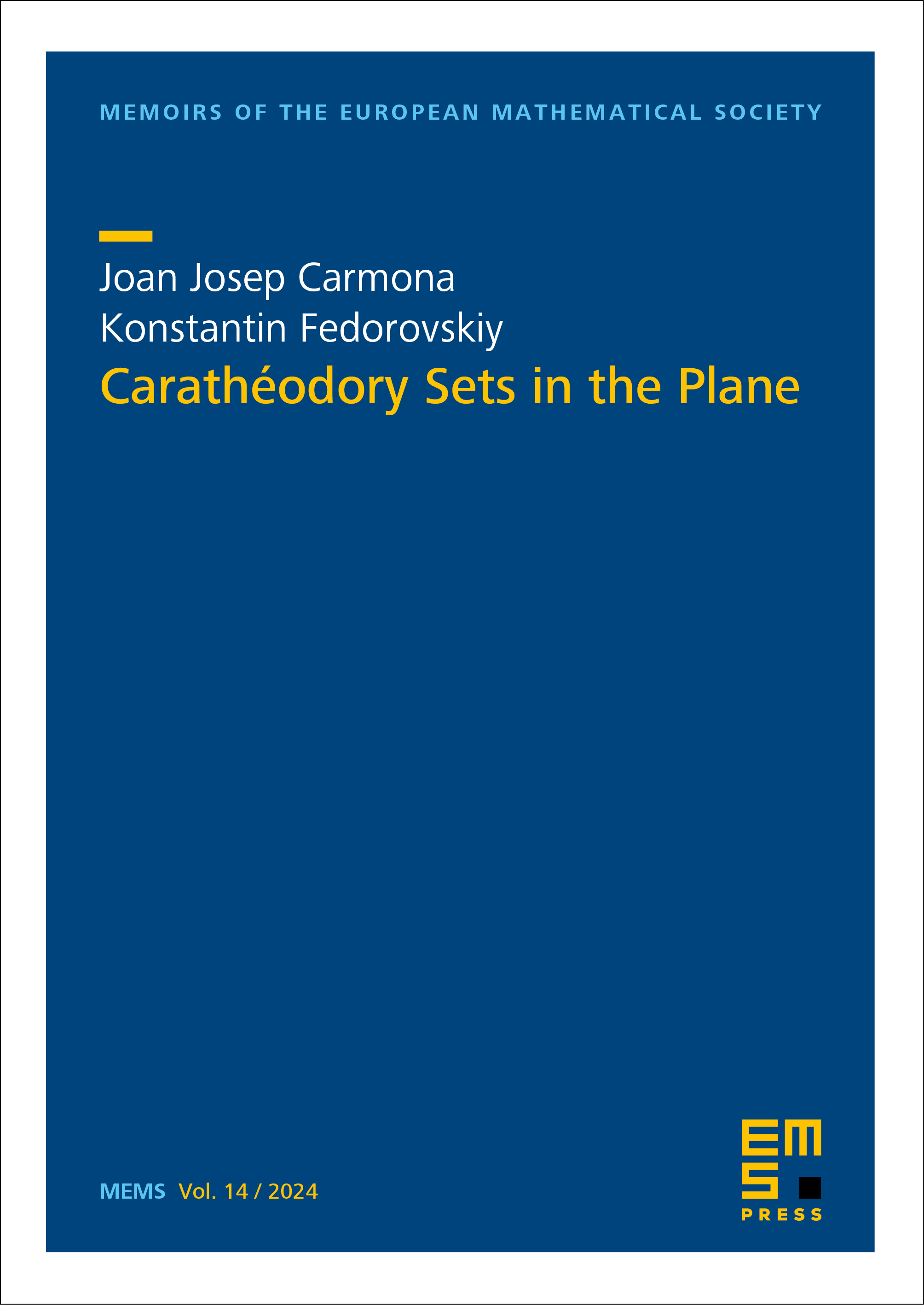 Carathéodory Sets in the Plane cover