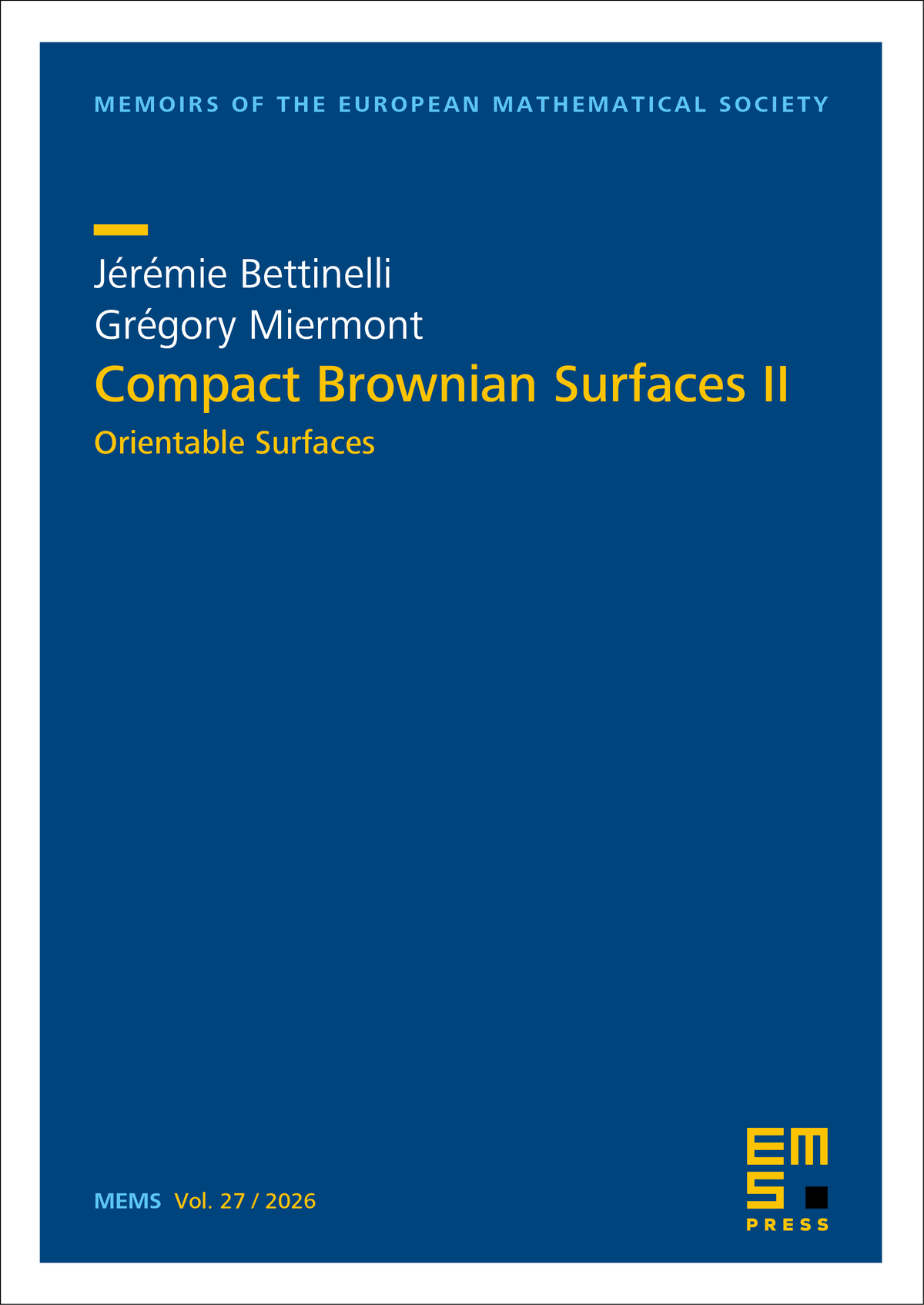 Compact Brownian Surfaces II cover