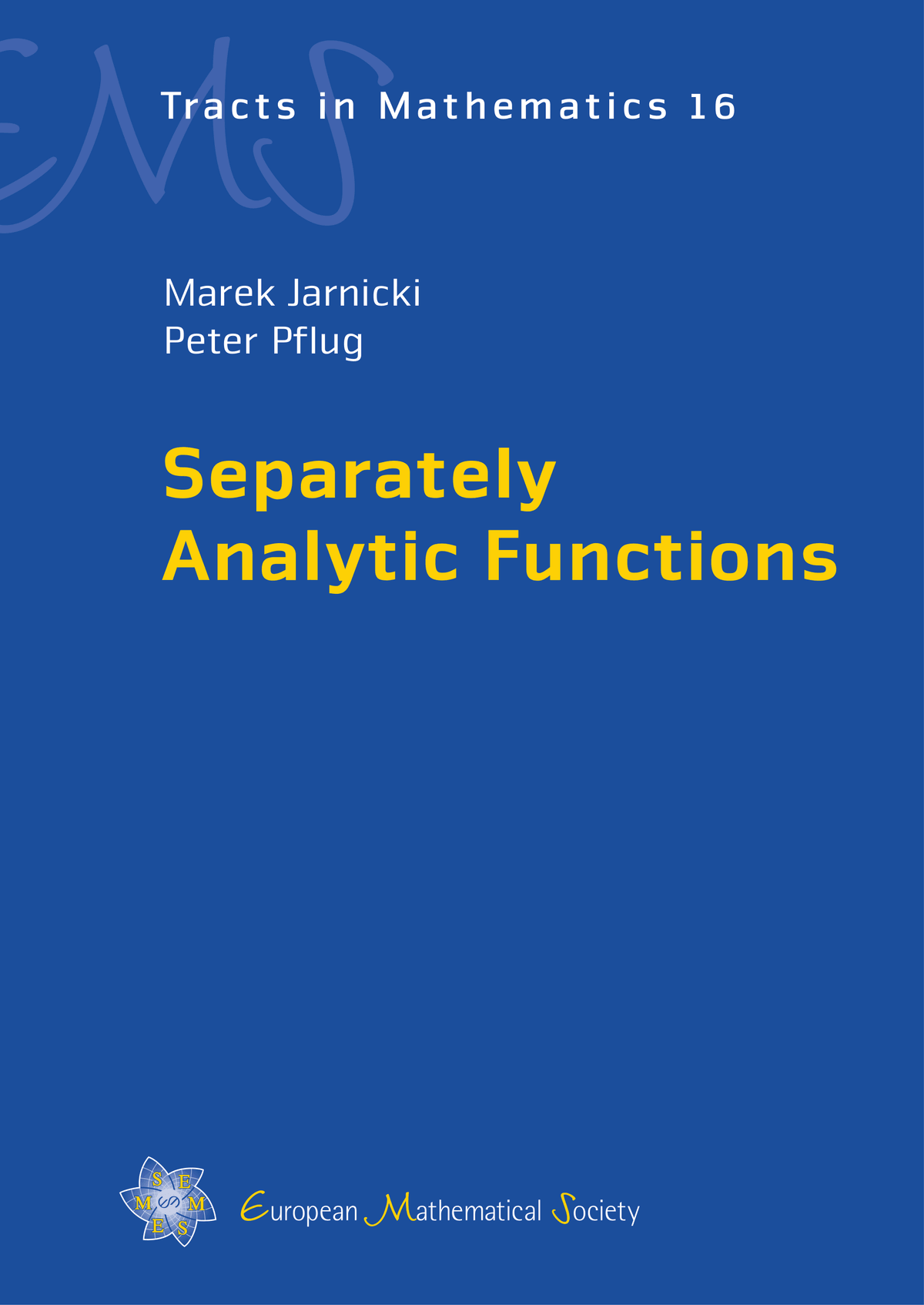 Separately Analytic Functions cover