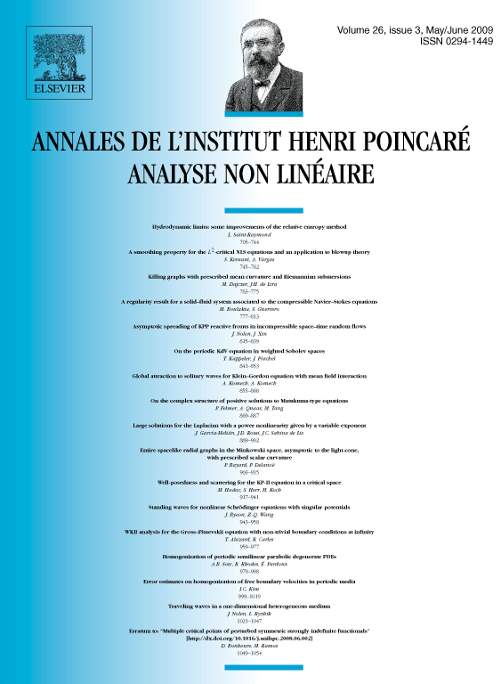 Erratum to: “Multiple critical points of perturbed symmetric strongly indefinite functionals” [http://dx.doi.org/10.1016/j.anihpc.2008.06.002] cover