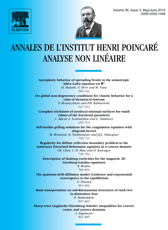 Ann. Inst. H. Poincaré C Anal. Non Linéaire cover