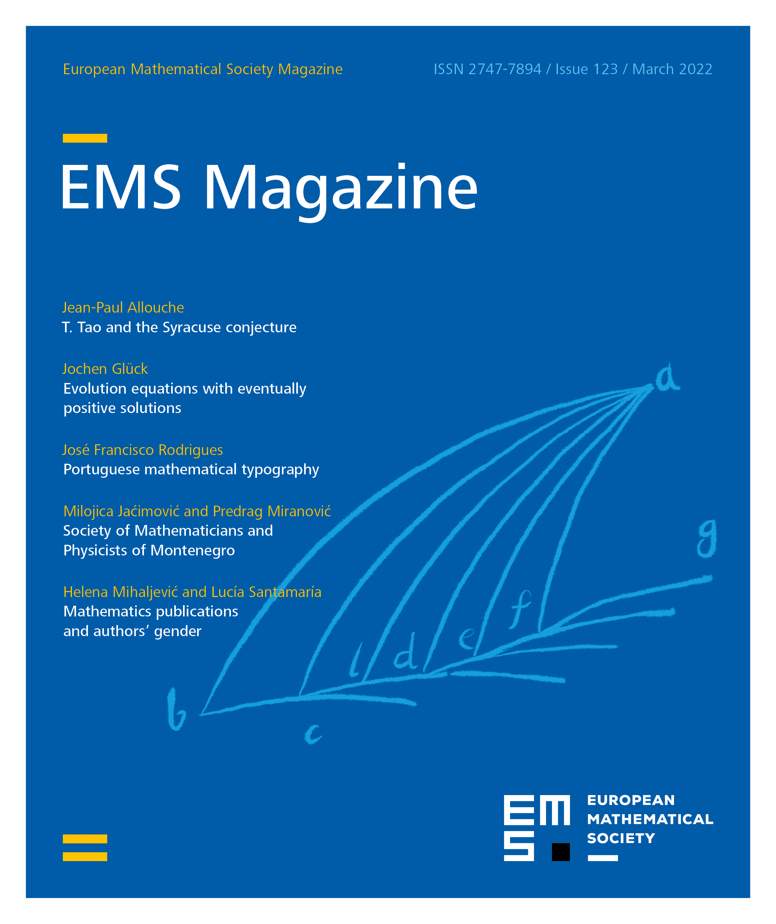 Eur. Math. Soc. Mag. cover