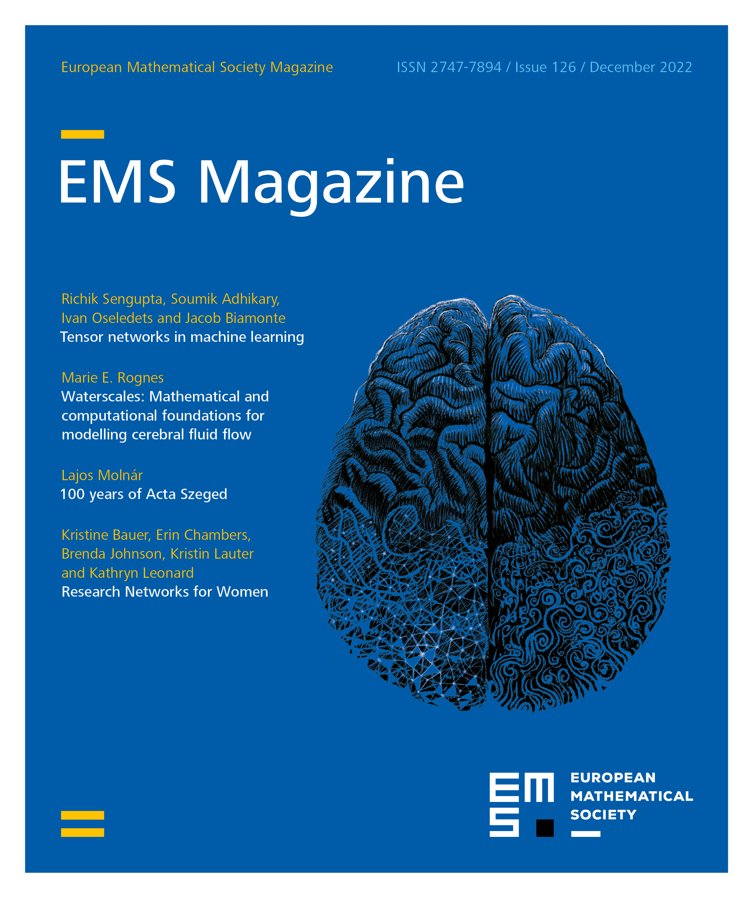 Tensor networks in machine learning ems press