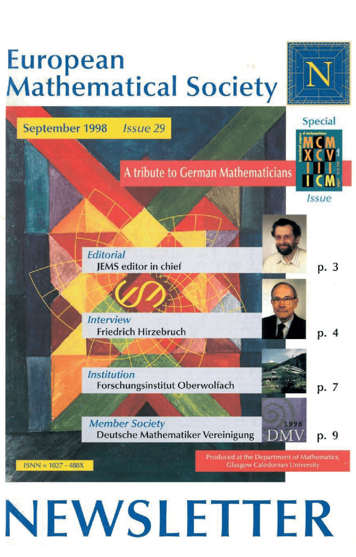 Eur. Math. Soc. Mag. cover