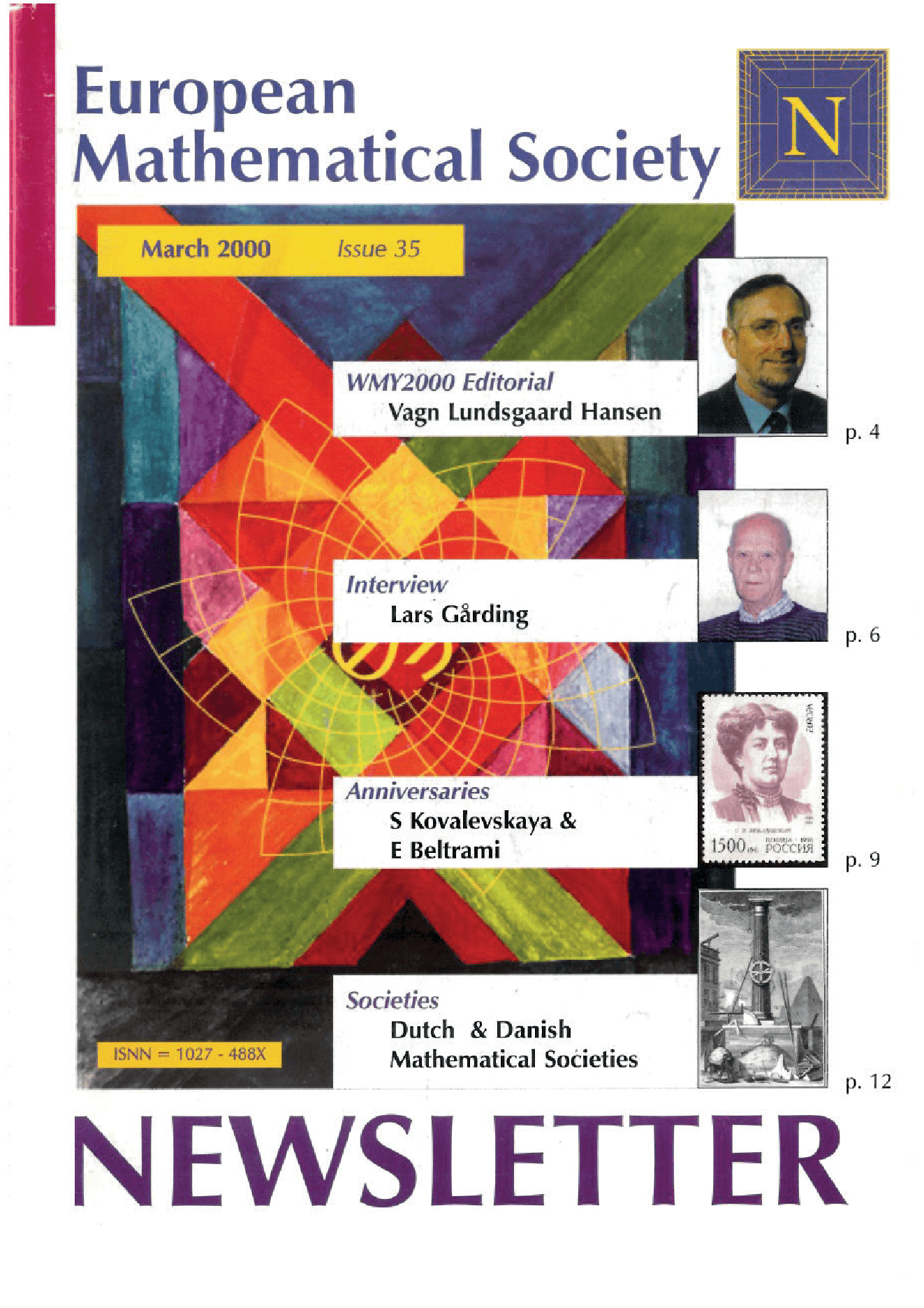 Eur. Math. Soc. Mag. cover