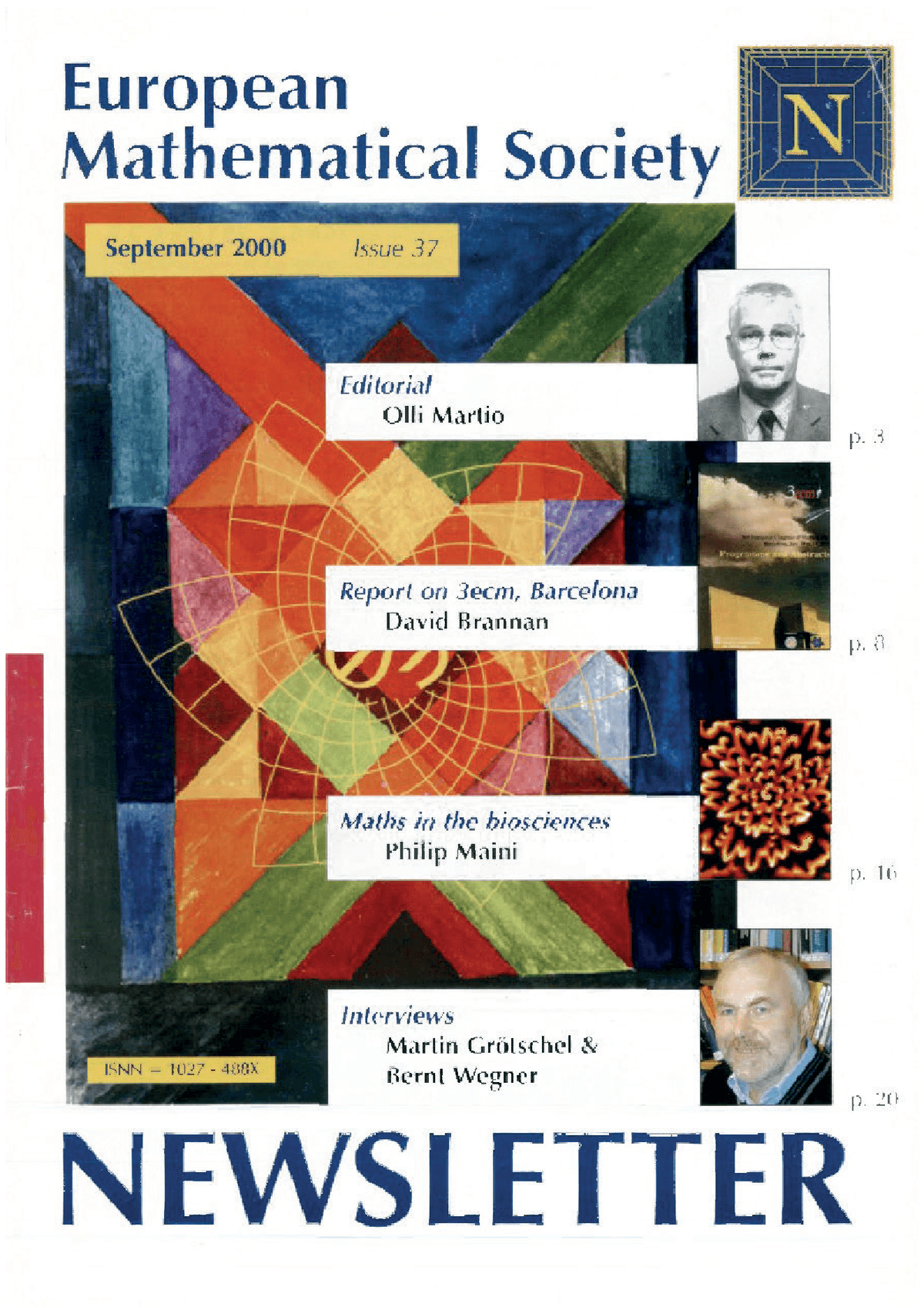 Eur. Math. Soc. Mag. cover