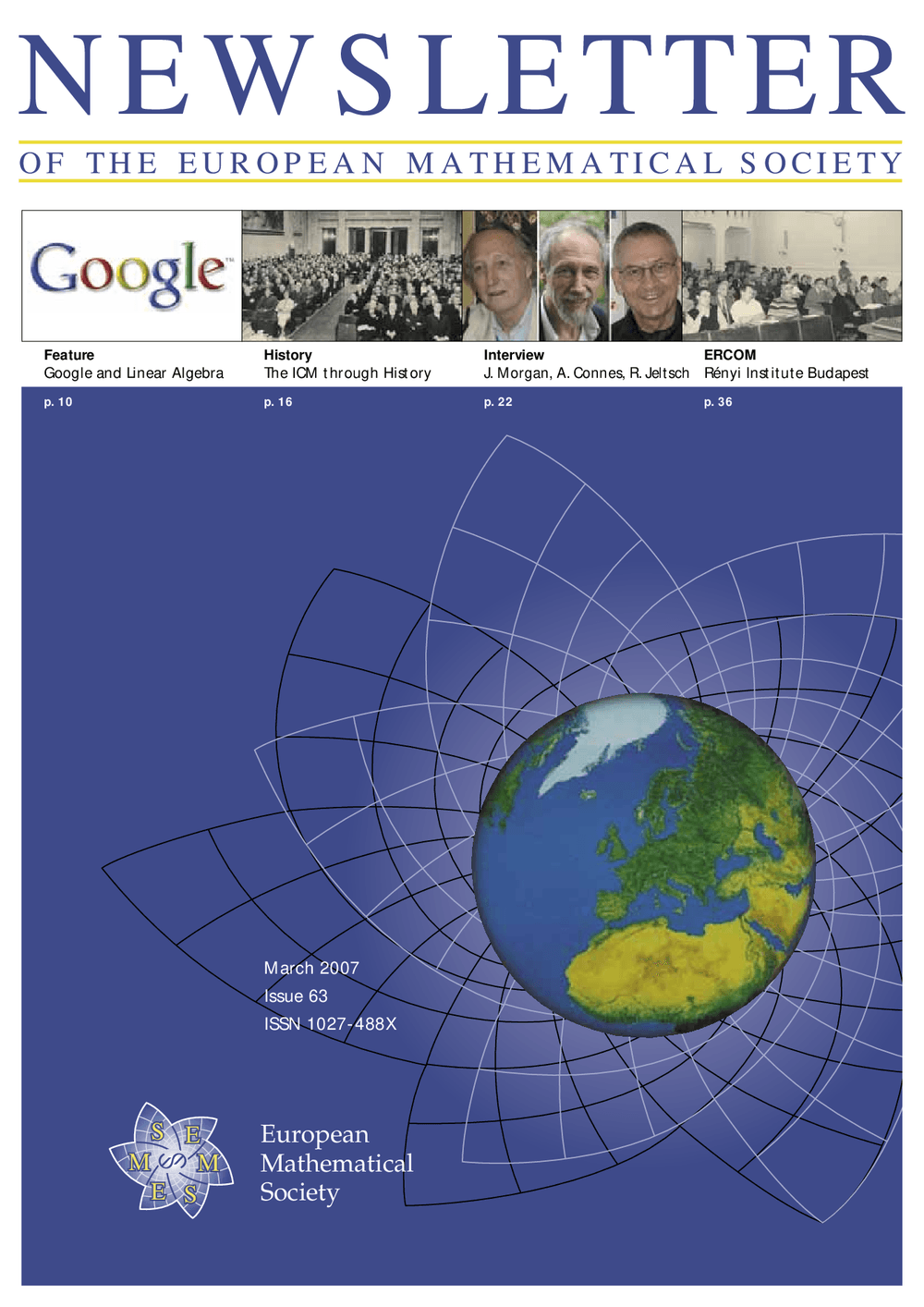 Eur. Math. Soc. Mag. cover