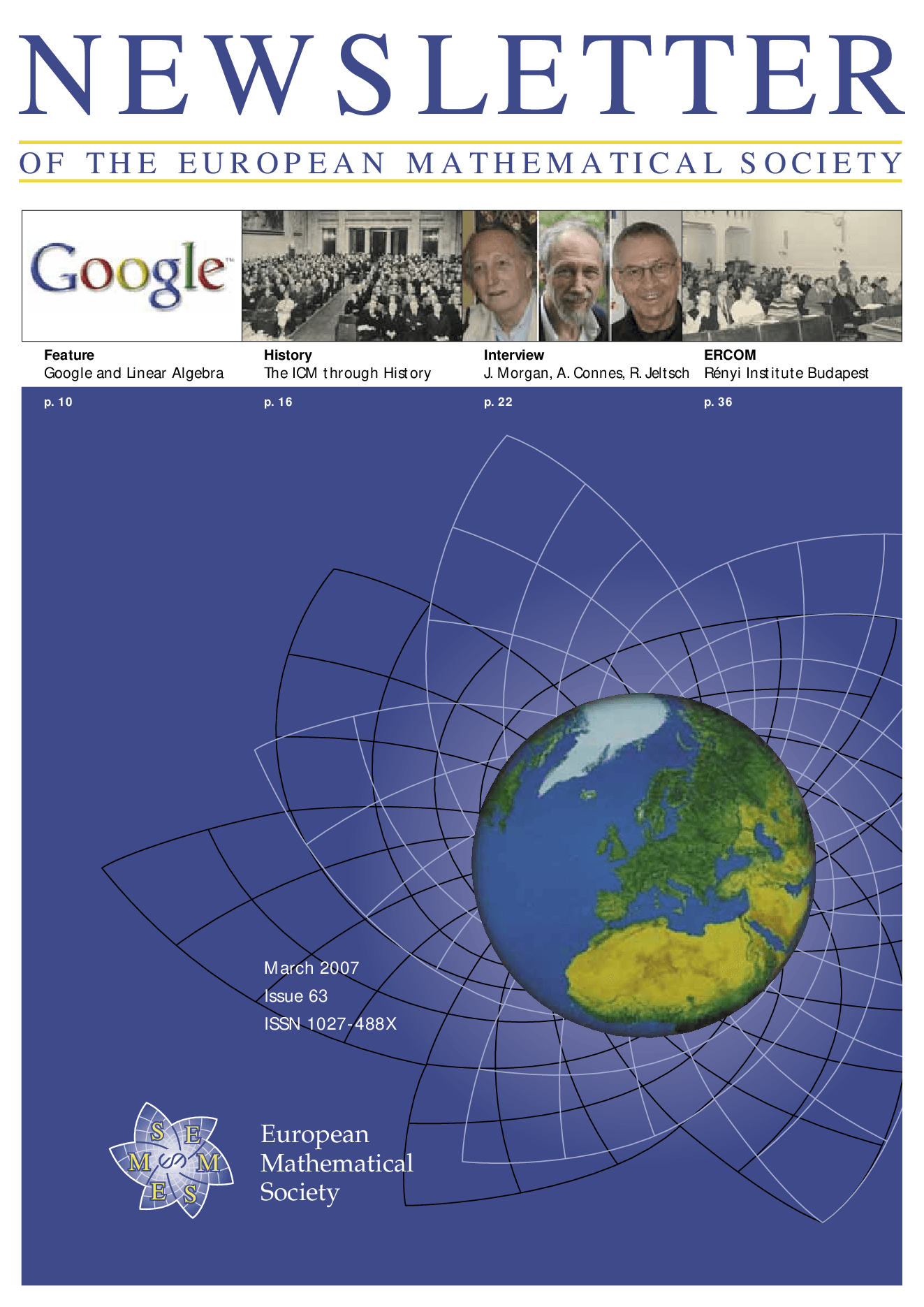 Eur. Math. Soc. Mag. cover