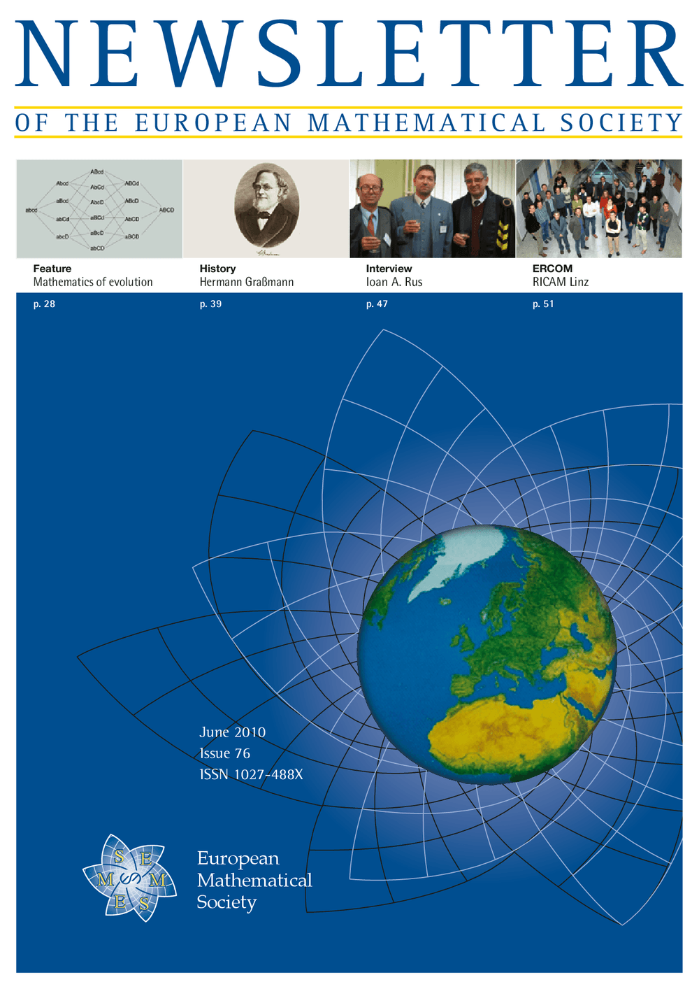 Eur. Math. Soc. Mag. cover