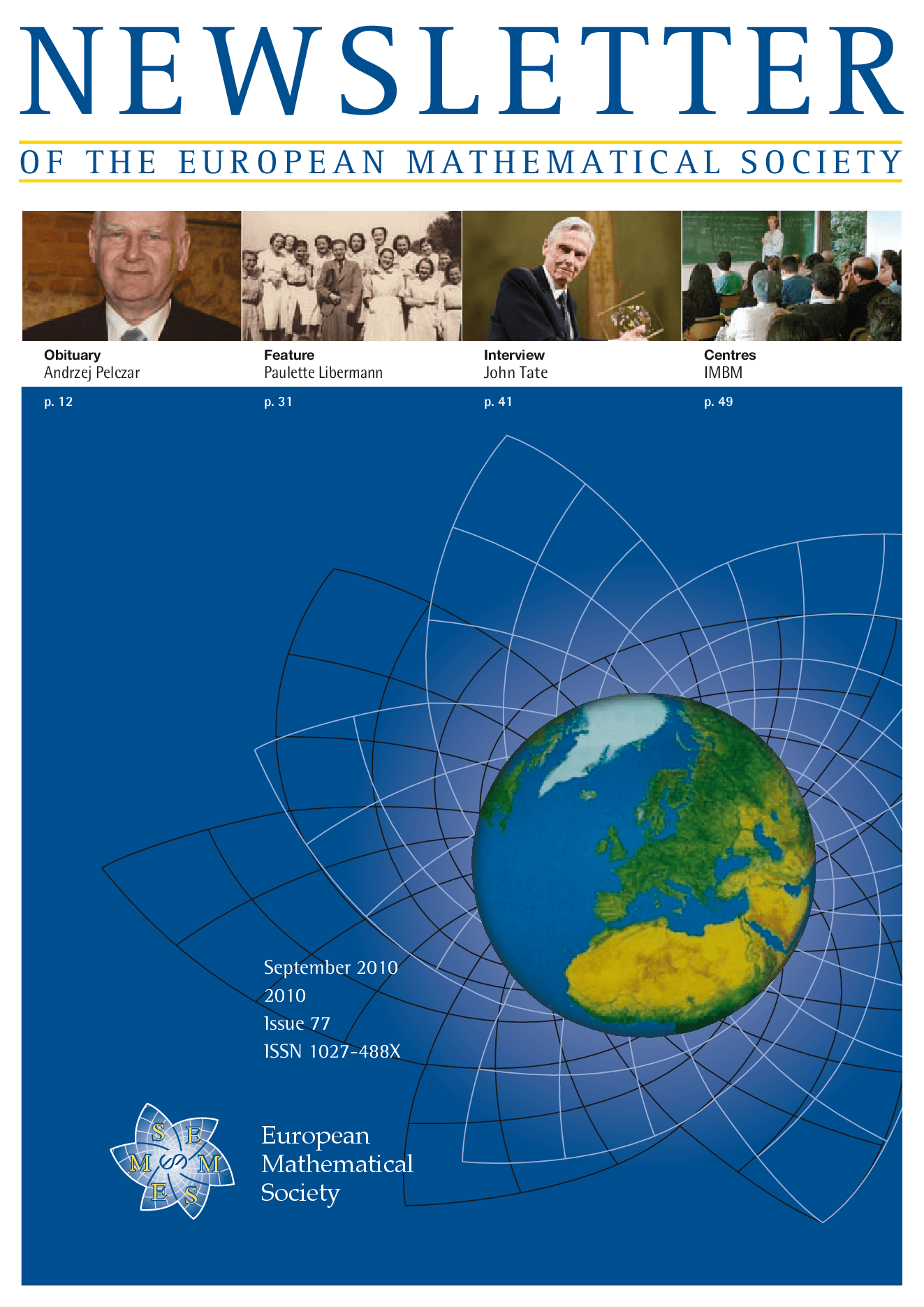 Eur. Math. Soc. Mag. cover