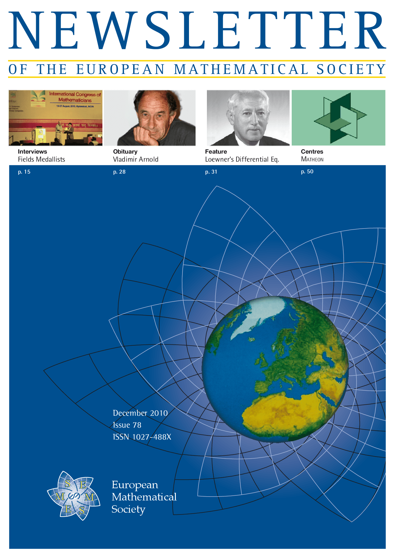 Eur. Math. Soc. Mag. cover