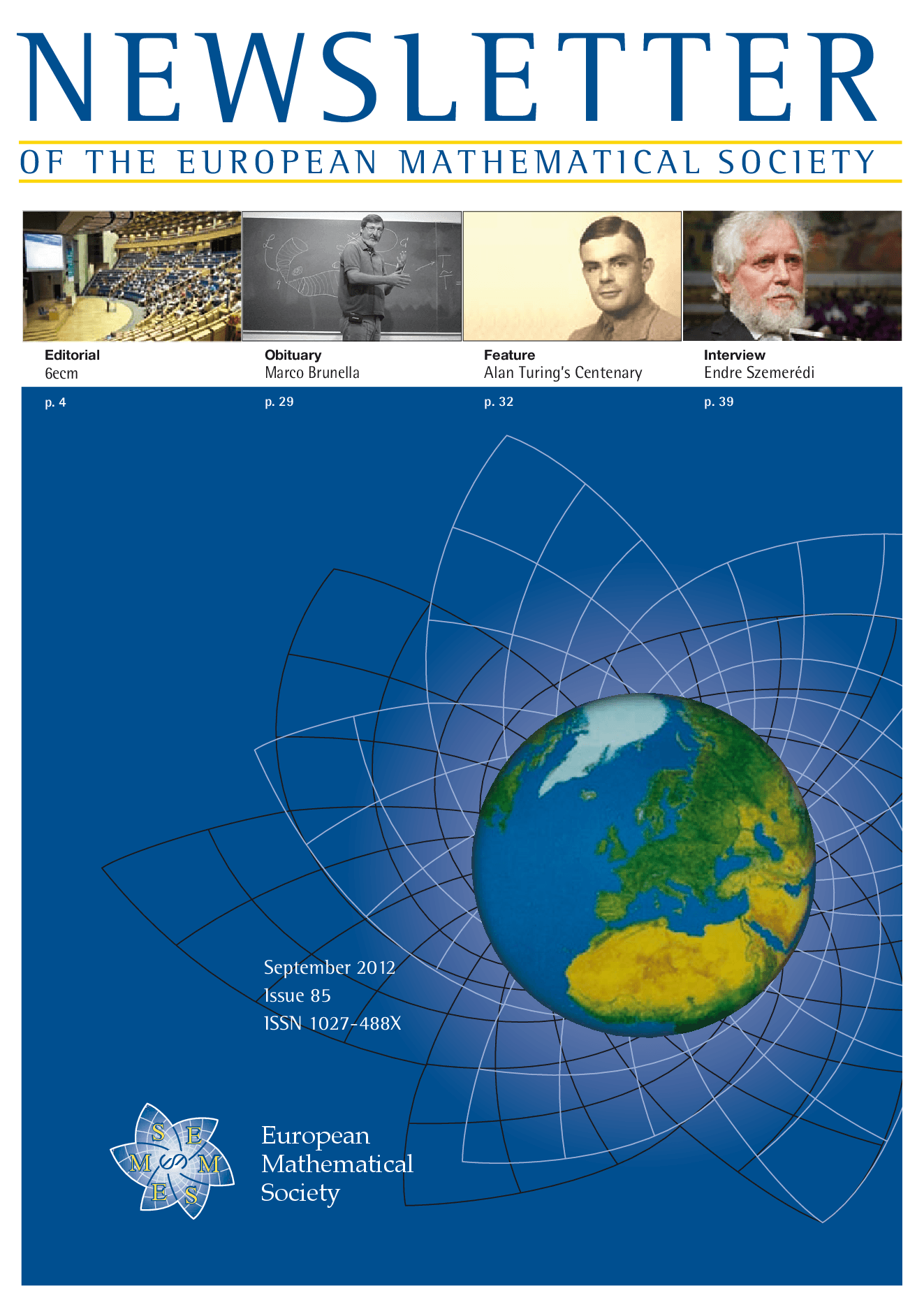Eur. Math. Soc. Mag. cover