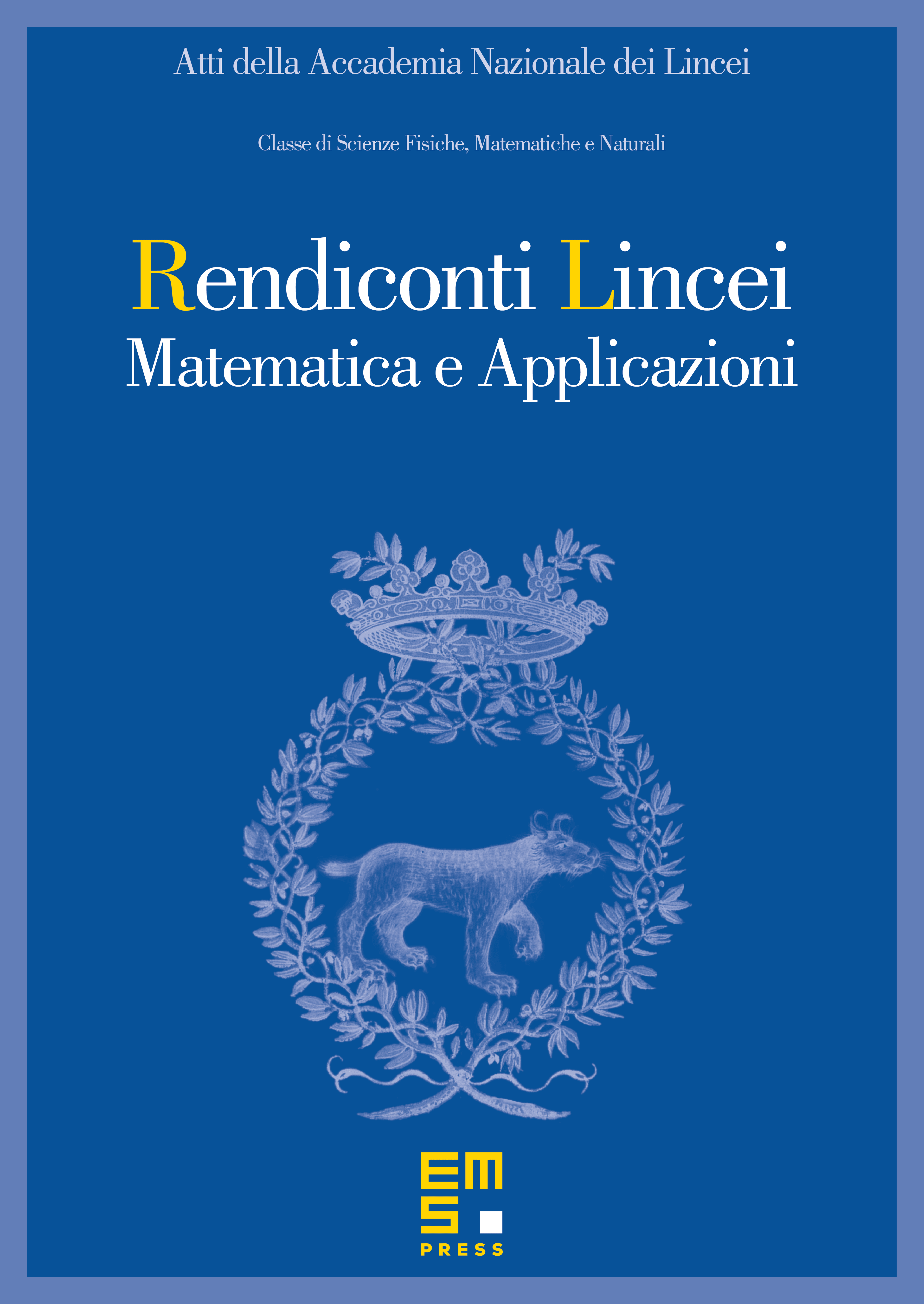 Atti Accad. Naz. Lincei Cl. Sci. Fis. Mat. Natur. cover