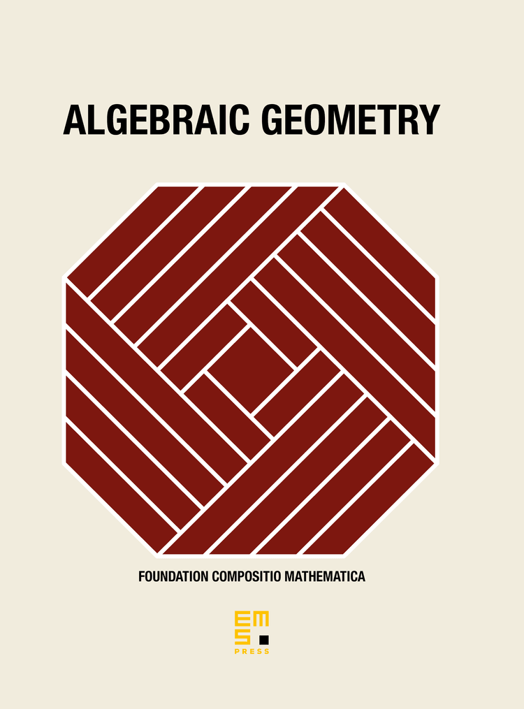 Algebraic Geometry | EMS Press