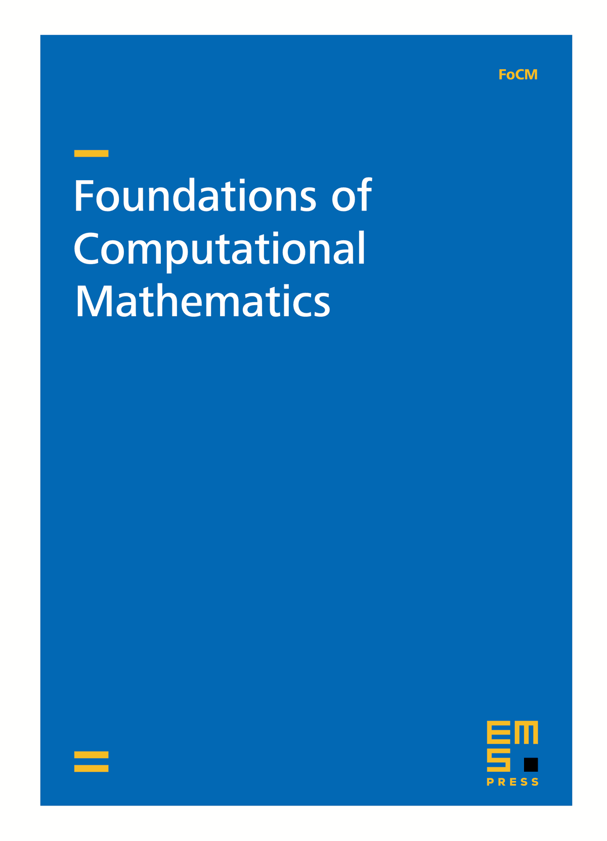 Cover of Foundations of Computational Mathematics