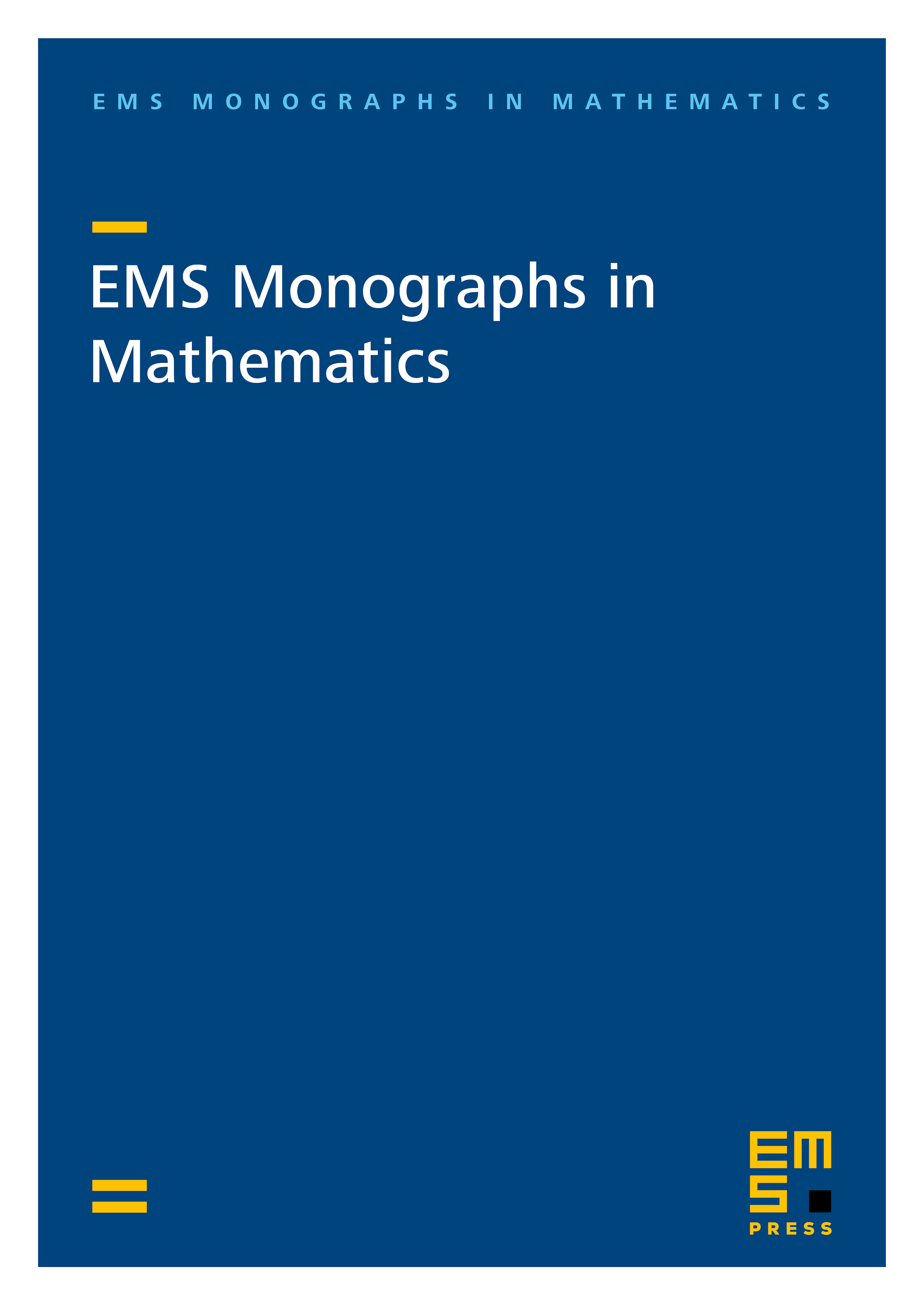 EMS Monographs in Mathematics cover