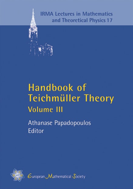 Handbook of Teichmüller Theory, Volume III cover