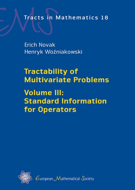 Tractability of Multivariate Problems cover
