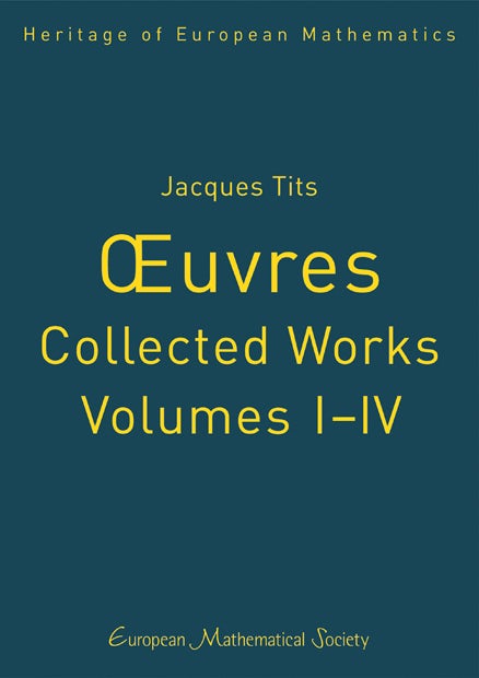 Jacques Tits, Œuvres – Collected Works cover