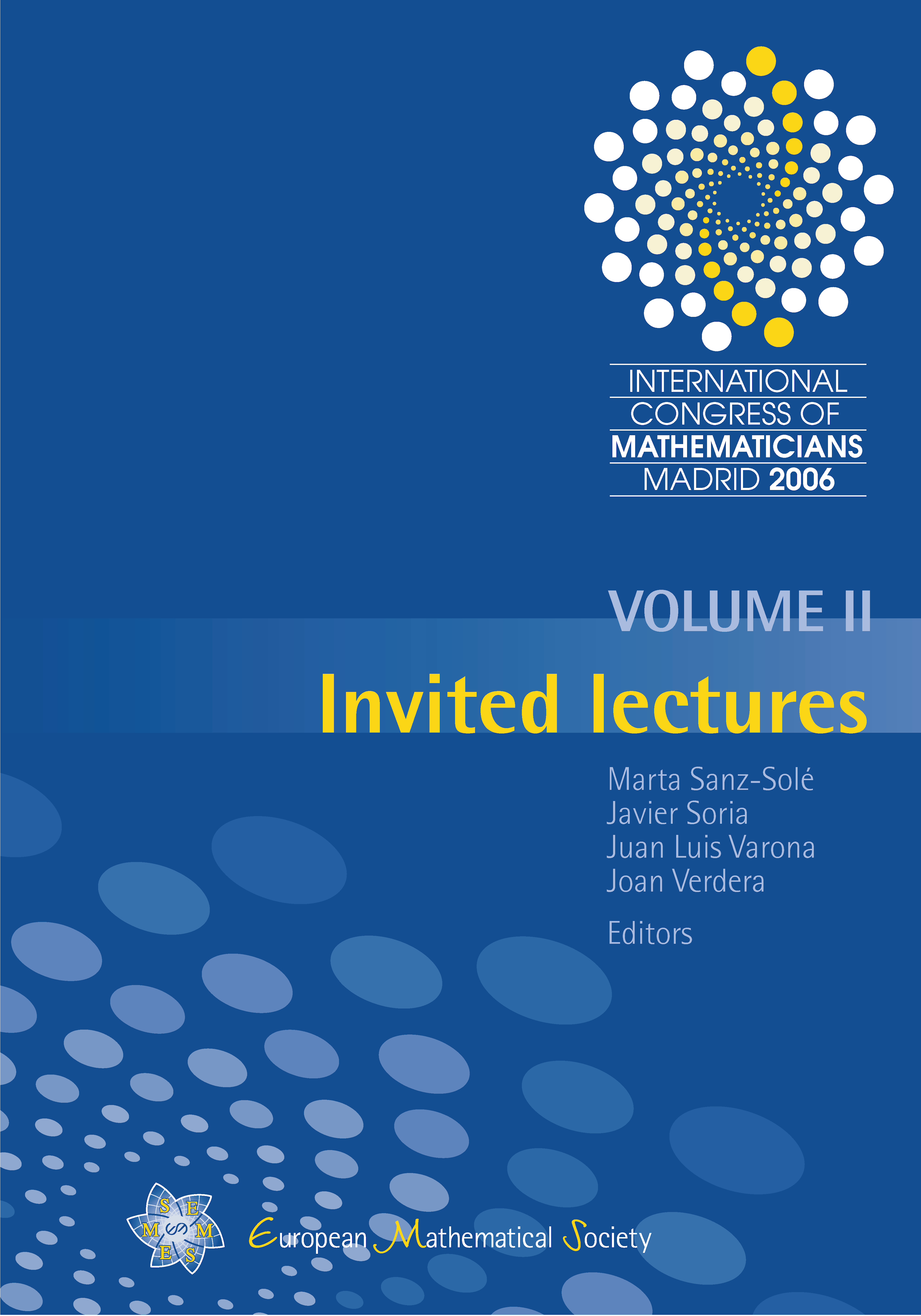 International Congress of Mathematicians Madrid 2006 cover