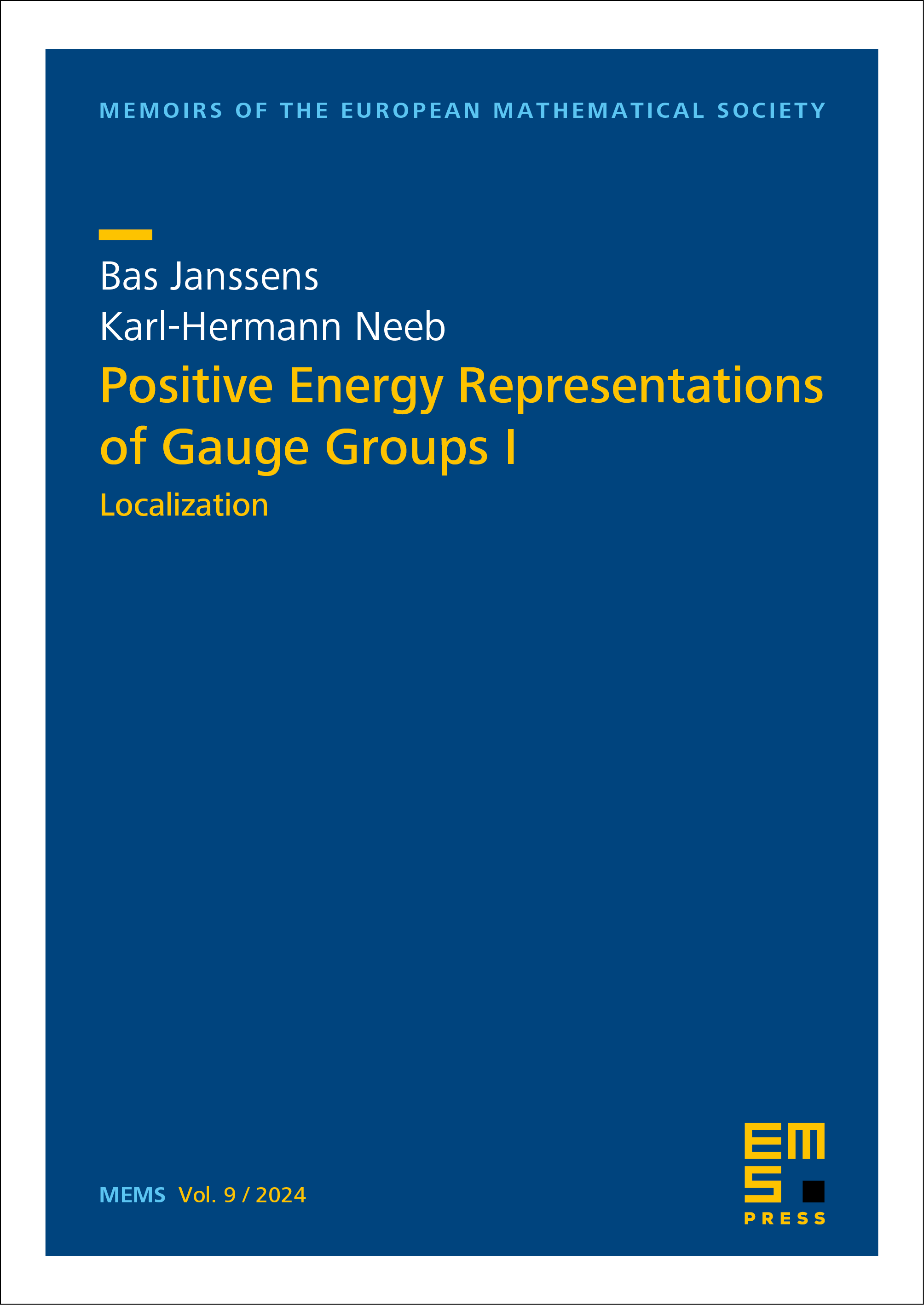 Positive Energy Representations of Gauge Groups I cover