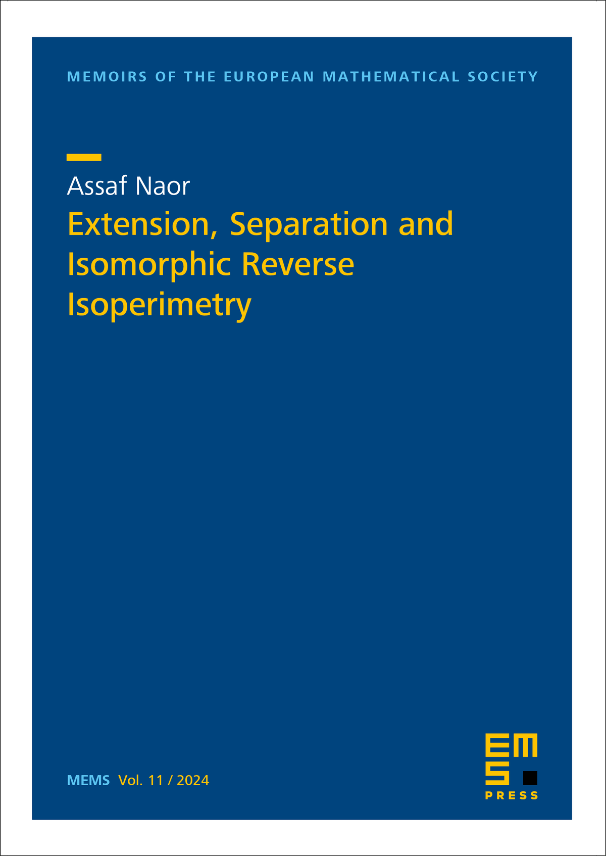 Extension, Separation and Isomorphic Reverse Isoperimetry cover