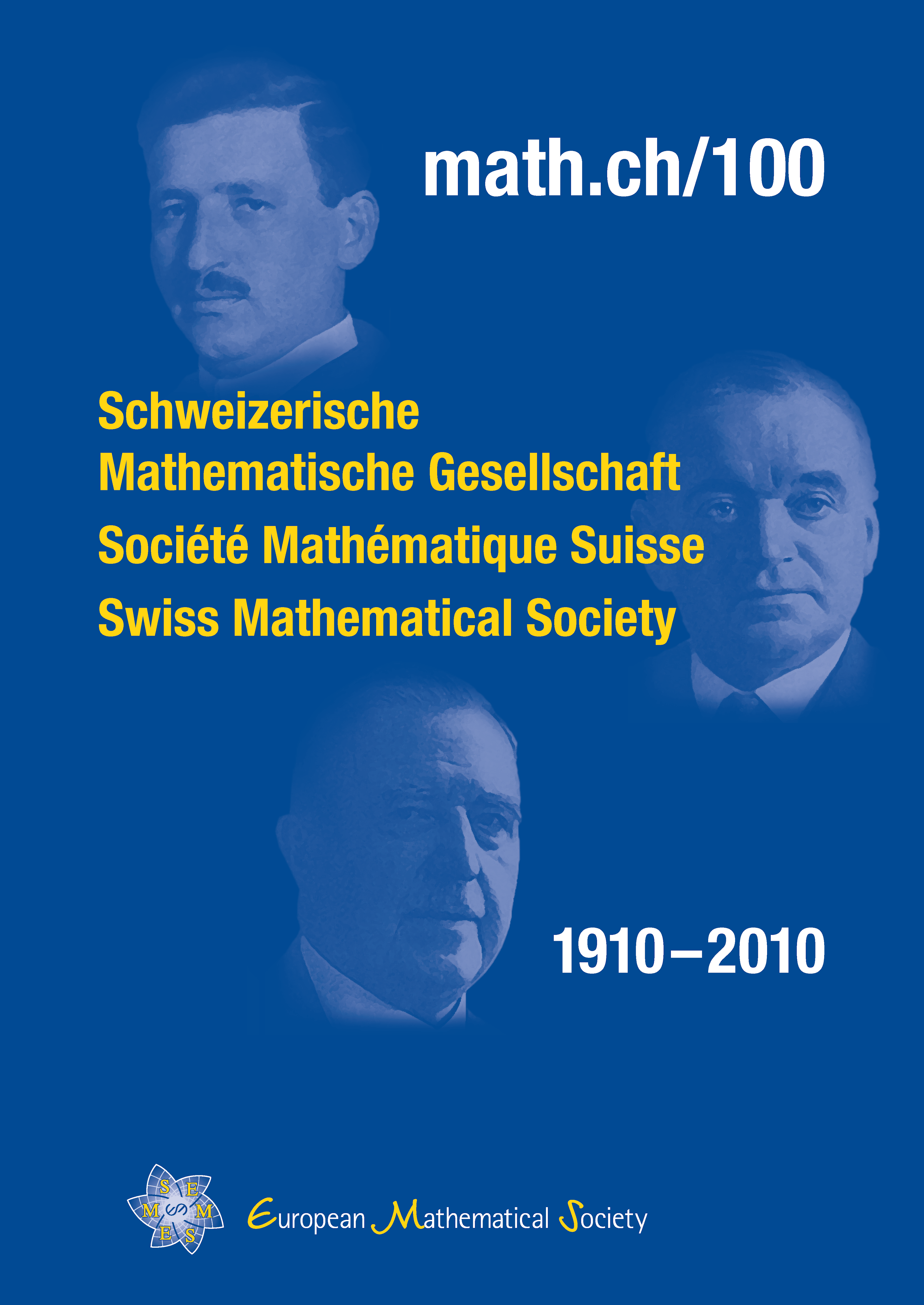 100 Jahre Schweizerische Mathematische Gesellschaft cover