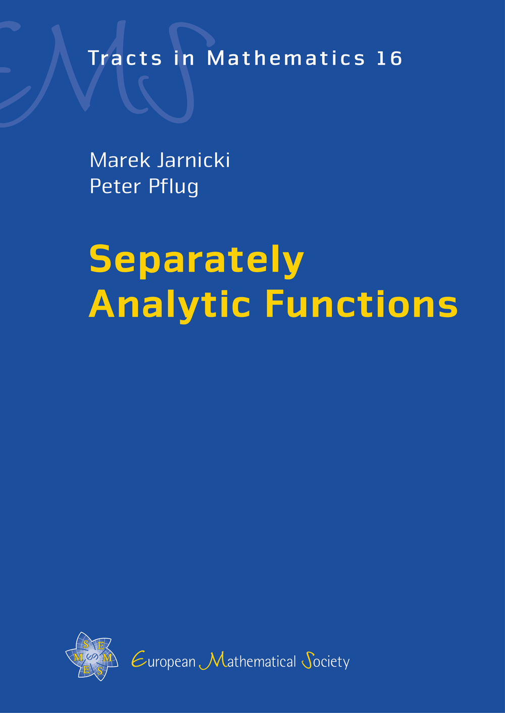 Separately Analytic Functions cover