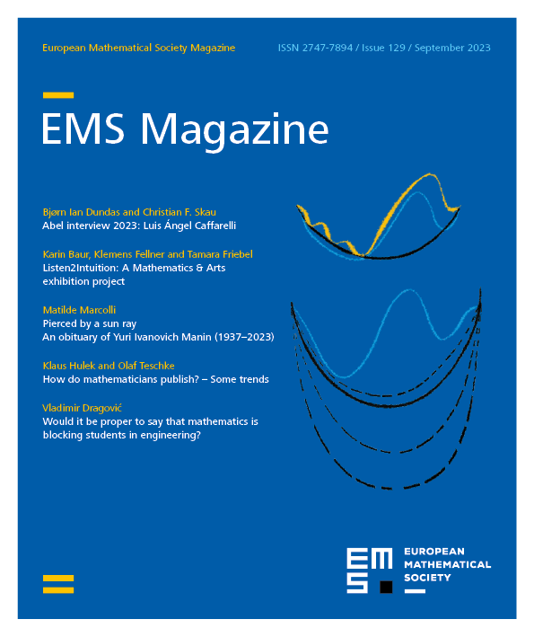 Eur. Math. Soc. Mag. cover