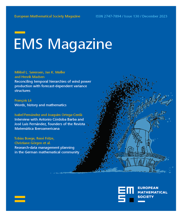 Eur. Math. Soc. Mag. cover