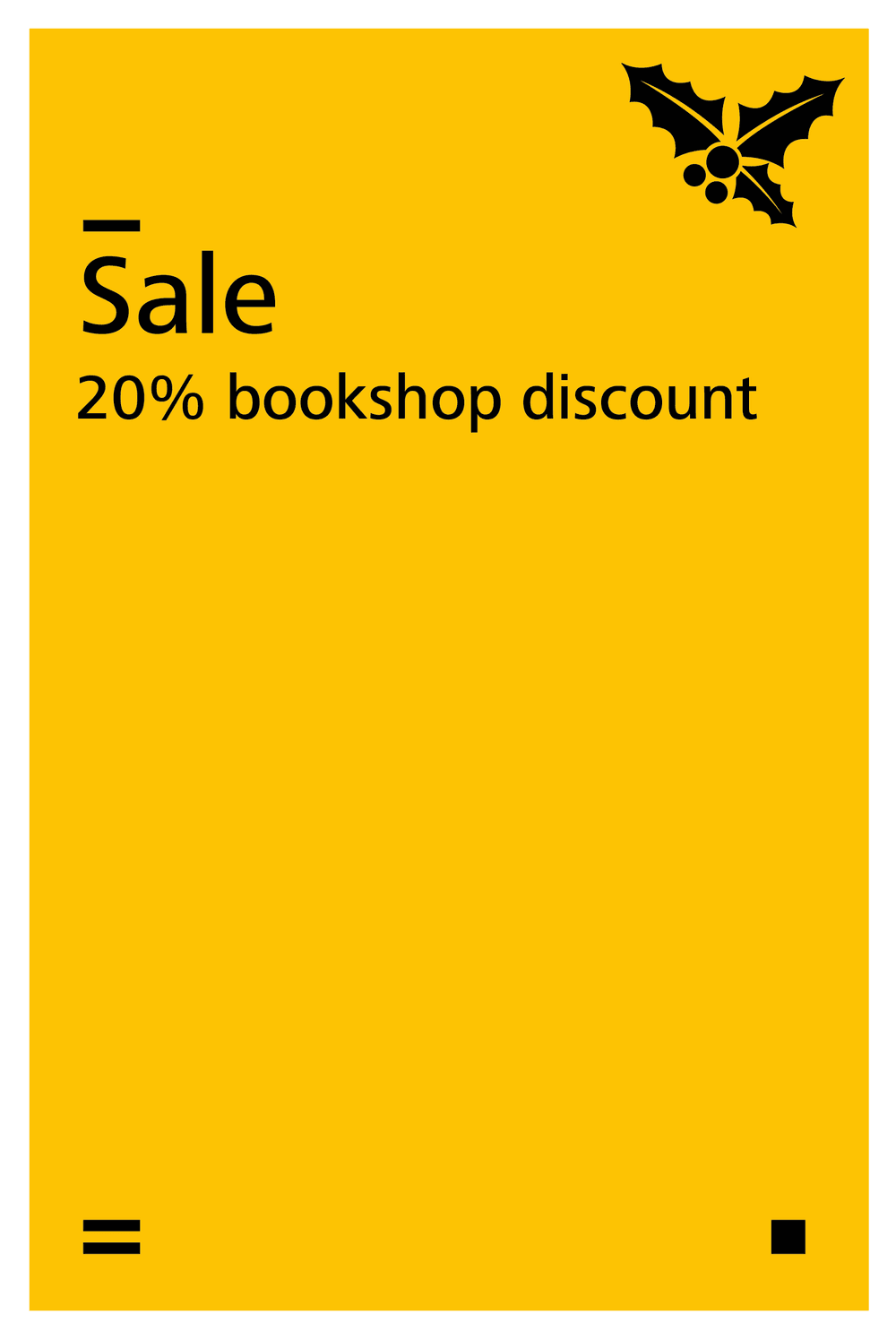 Holiday sale 20% graphic