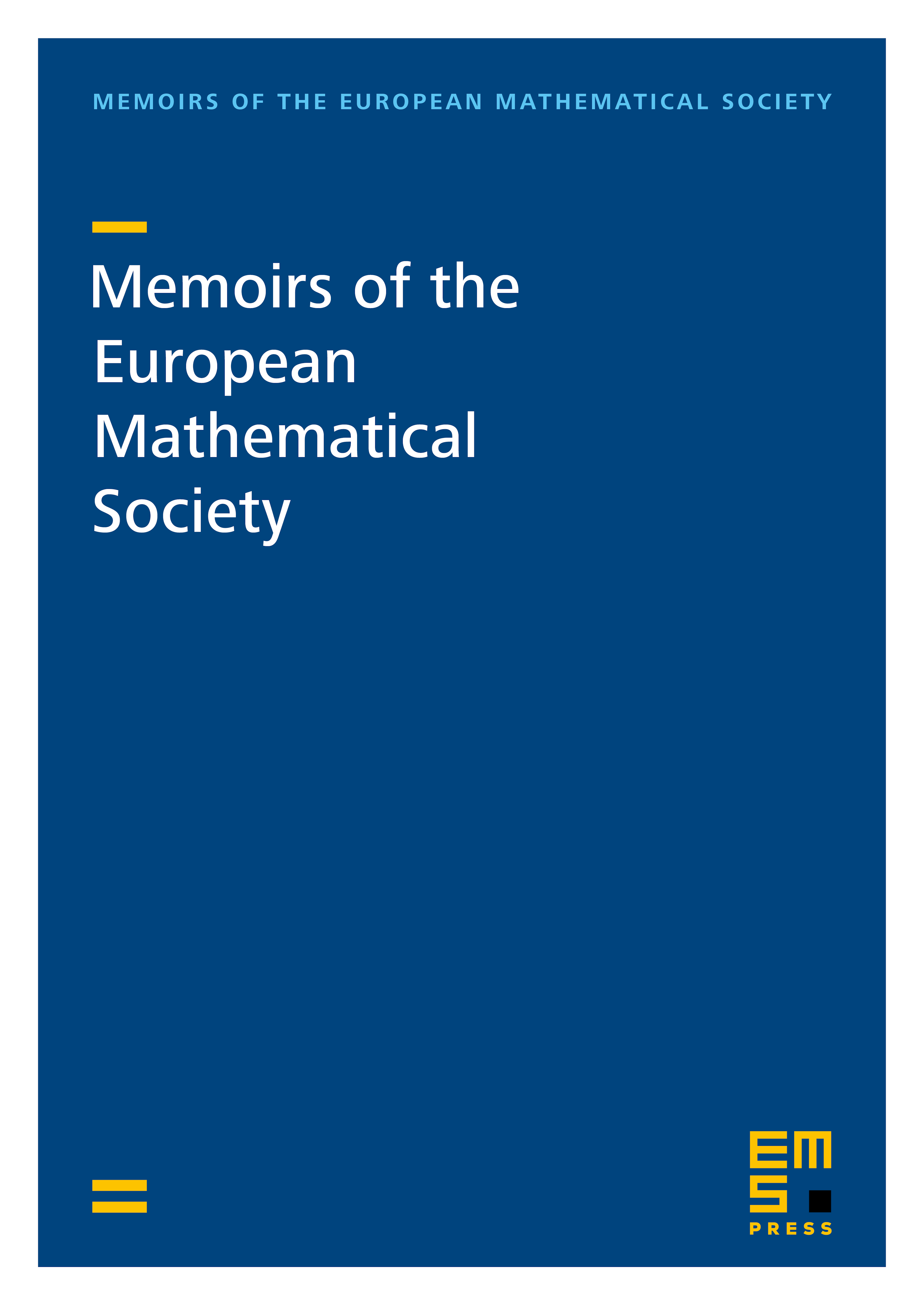 Memoirs of the European Mathematical Society cover