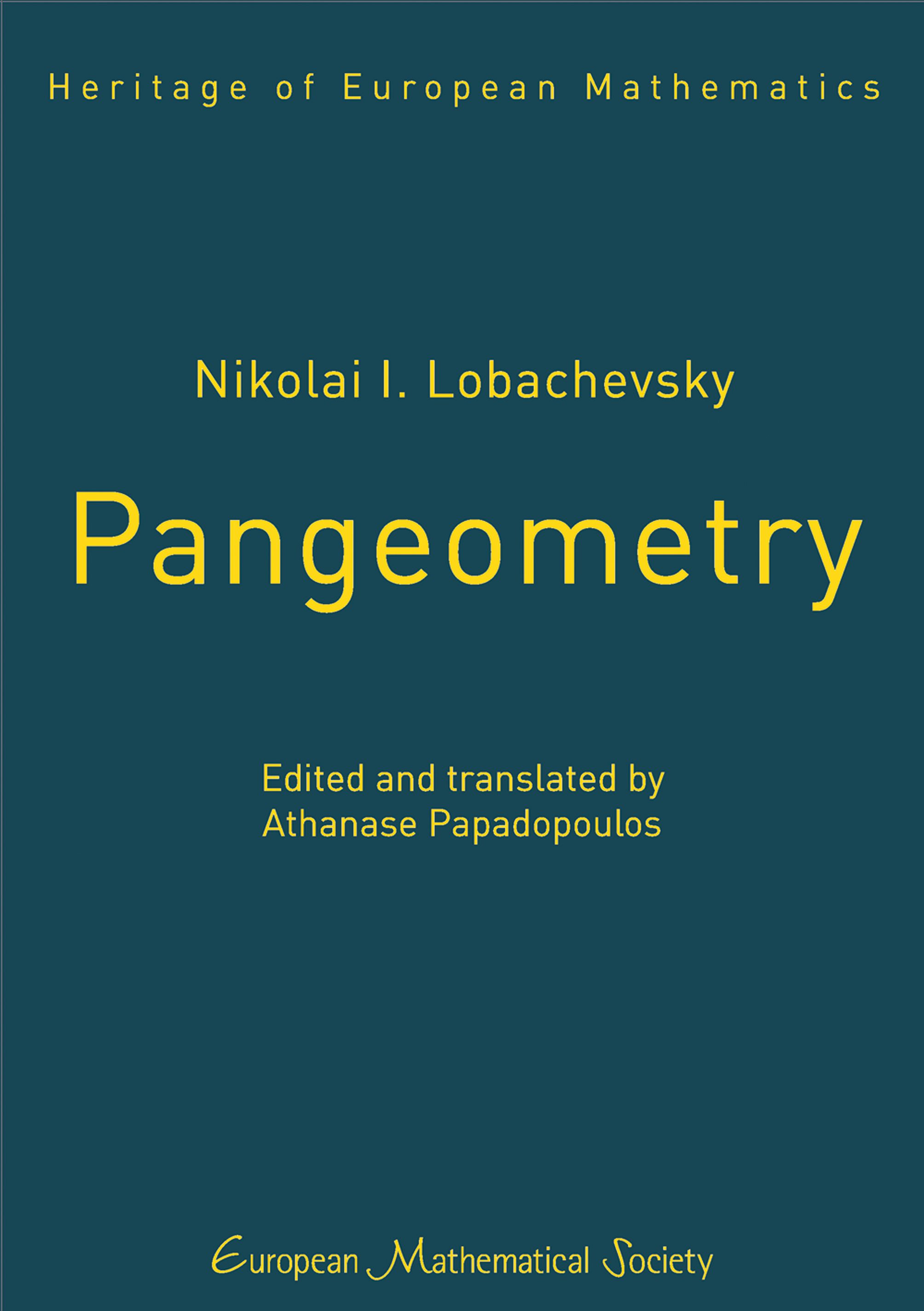 Nikolai I. Lobachevsky, Pangeometry cover